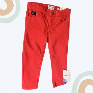 NEW Mayoral Toddler Boy Pants Red 2T